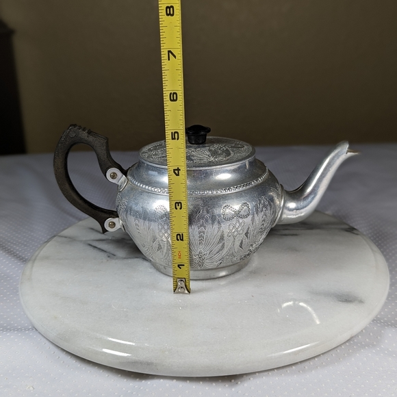 Vintage Sona Ware Silver Aluminum Working Teapot Stratford on Avon England - Picture 10 of 12
